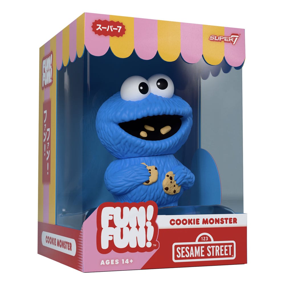Sesame Street FUN! FUN! Vinyl Action Figure Wave 02 Cookie Monster 13 cm Super7