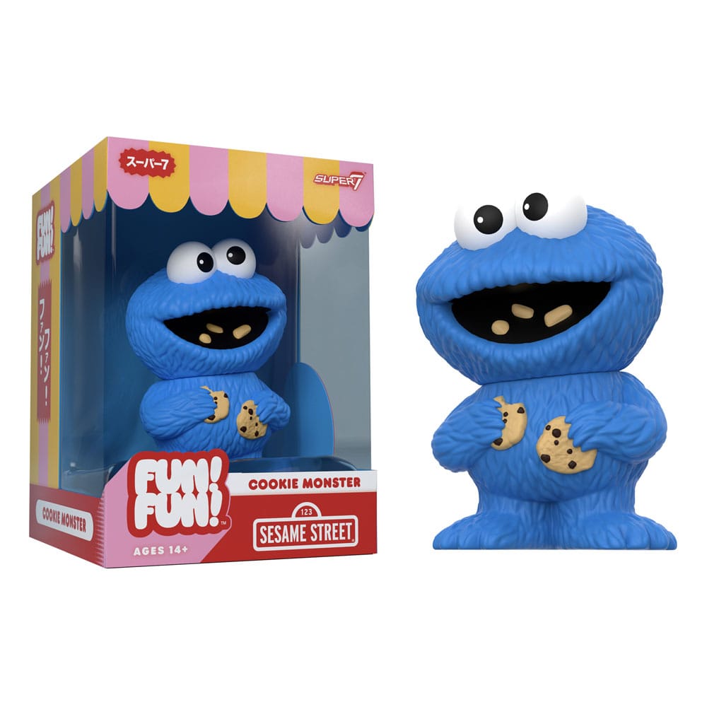 Sesame Street FUN! FUN! Vinyl Action Figure Wave 02 Cookie Monster 13 cm Super7