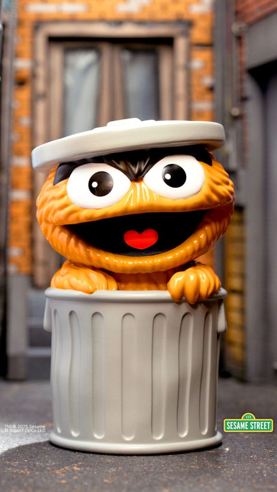 Sesame Street FUN! FUN! Vinyl Action Figure Oscar the Grouch (Orange) 13 cm Super7