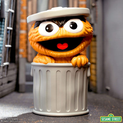 Sesame Street FUN! FUN! Vinyl Action Figure Oscar the Grouch (Orange) 13 cm Super7