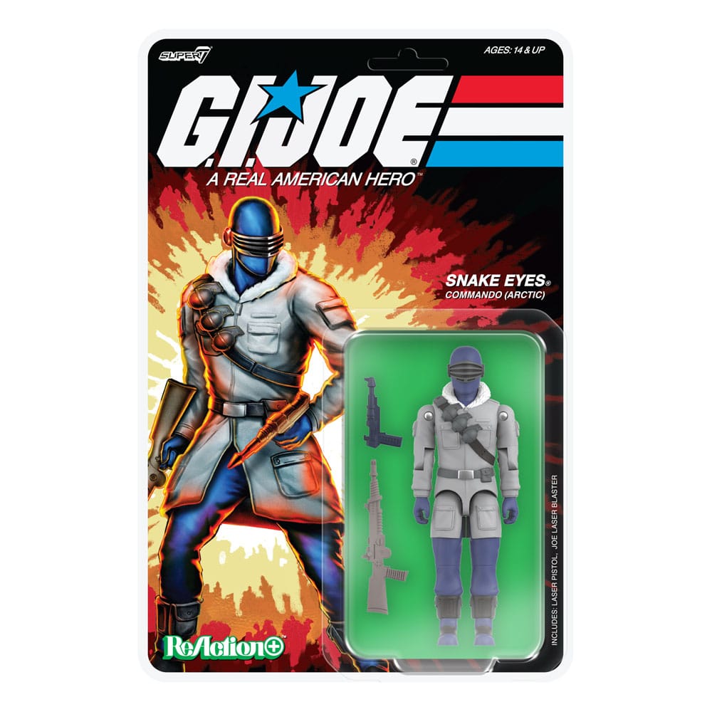GI Joe (Movie) ReAction+ Action Figure Wave 5 Arctic Snake Eyes (Movie) 10 cm Super7