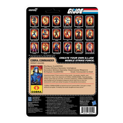GI Joe ReAction+ Action Figure Wave 06 Cobra Commander (Movie, Black Cape) 10 cm Super7