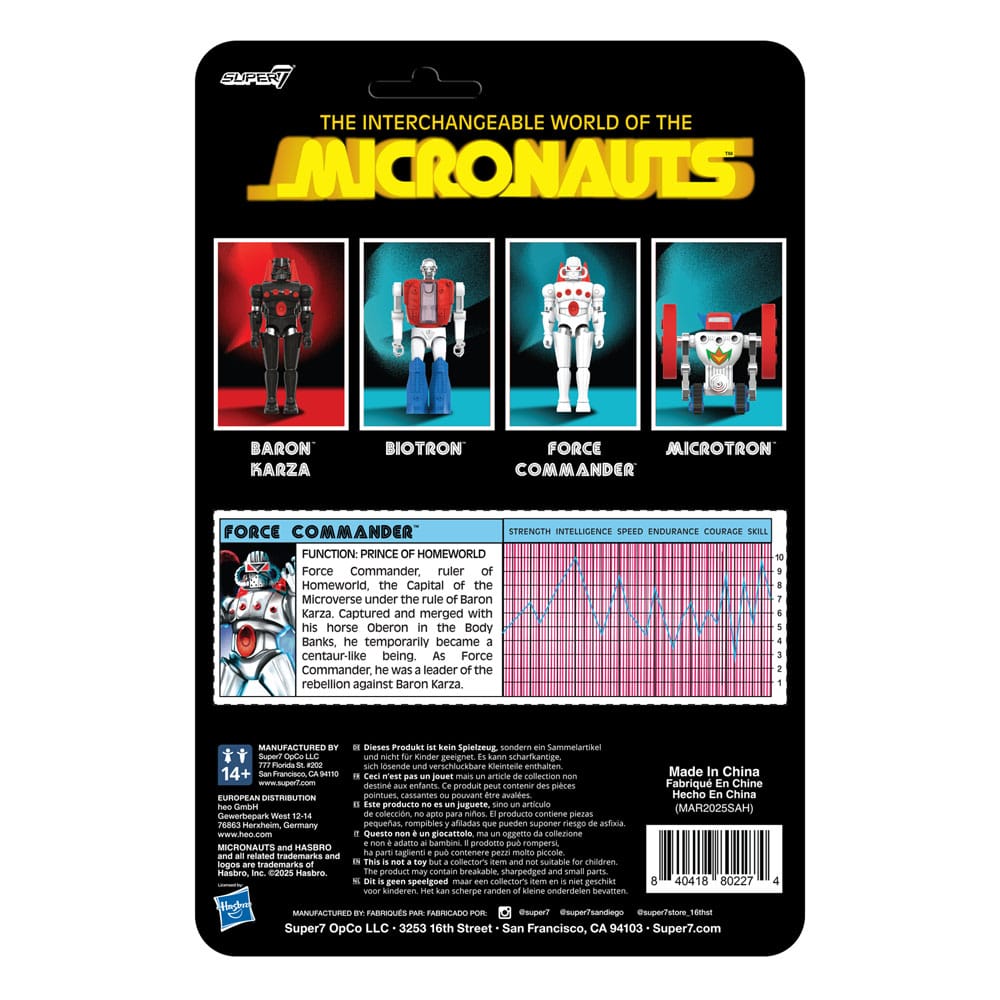 Micronauts ReAction+ Action Figure Force Commander 9 cm Super7