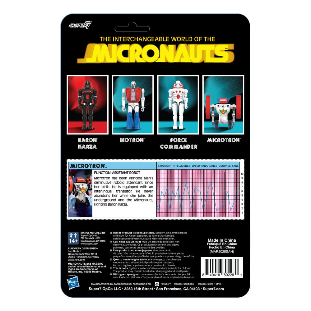 Micronauts ReAction+ Action Figure Microtron 9 cm Super7