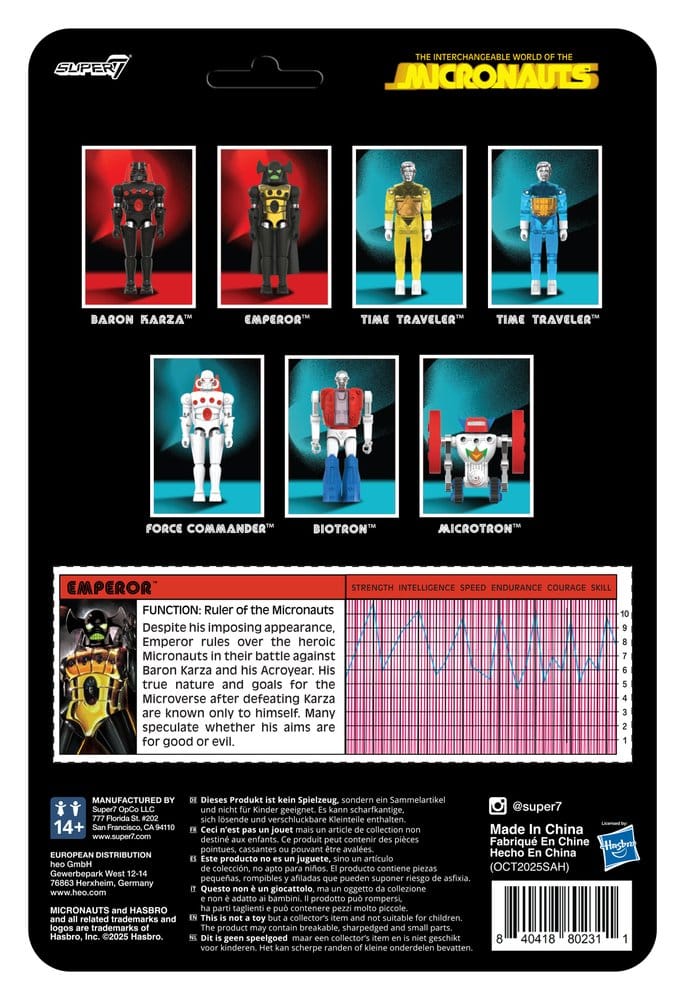 Micronauts ReAction+ Action Figure Wave 03 Emperor 10 cm Super7