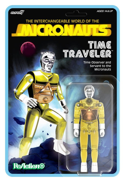 Micronauts ReAction+ Action Figure Wave 03 Time Traveler (Translucent Yellow) 10 cm Super7