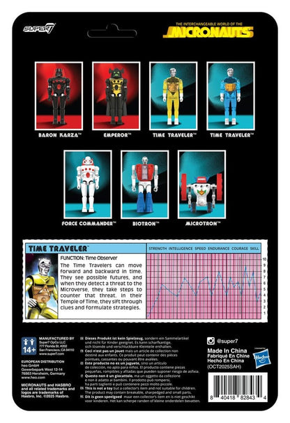 Micronauts ReAction+ Action Figure Wave 03 Time Traveler (Translucent Yellow) 10 cm Super7