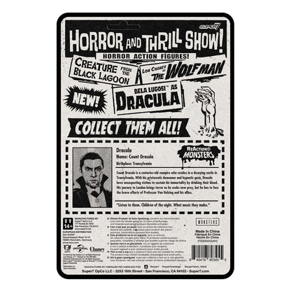 Universal Monsters ReAction+ Action Figure Wave 1 Dracula 10 cm Super7