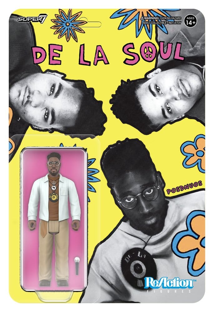 De La Soul ReAction Action Figure Wave 01 Kelvin "Posdnuos" Mercer (Me, Myself & I) Super7