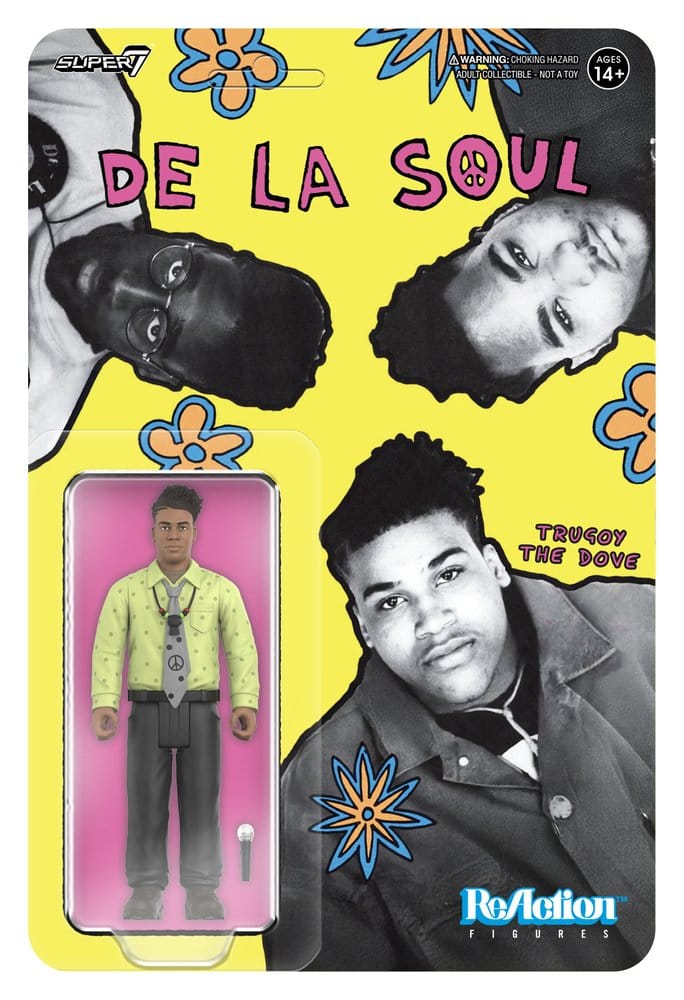 De La Soul ReAction Action Figure Wave 01 David "Trugoy the Dove" Jolicoeur (Me, Myself & I) Super7