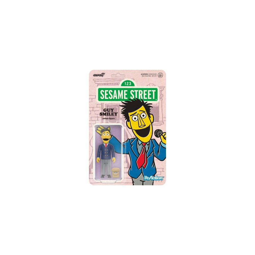 Sesame Street ReAction Action Figure Wave 02 Guy Smiley (With Bread) 10 cm Action figures