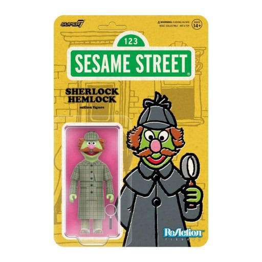 Sesame Street ReAction Action Figure Wave 03 Sherlock Hemlock 10 cm Action figures