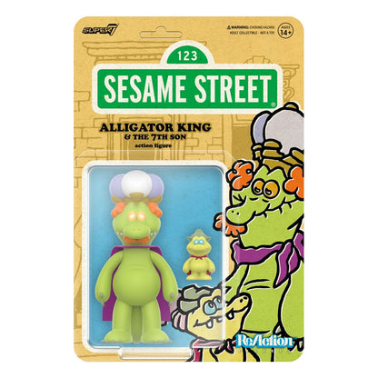 Sesame Street ReAction Action Figure Wave 04 Alligator King & 7th Son 10 cm