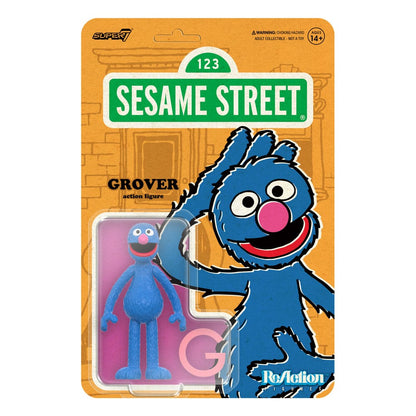 Sesame Street ReAction Action Figure Wave 05 Grover 10 cm Super7