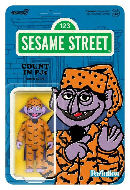Sesame Street ReAction Action Figure Wave 06 Count Von Count (PJs) 10 cm Super7