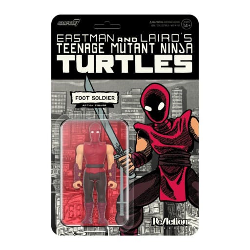 Teenage Mutant Ninja Turtles ReAction Action Figure Wave 11 Foot Soldier (Comic Color) 10 cm Action figures