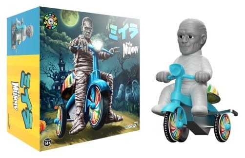 Universal Monsters Super Cycles Vehicle The Mummy (Light Grey w/ Blue Trike)