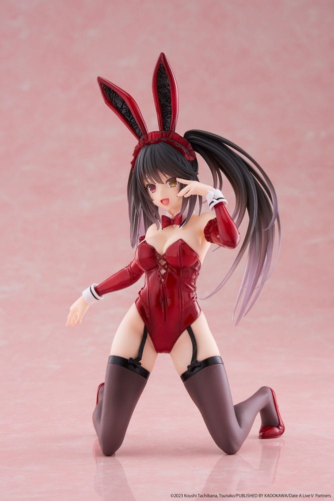 Date A Live V PVC Statue Desktop Cute Figure Kurumi Tokisaki Bunny Ver. 13 cm Statues
