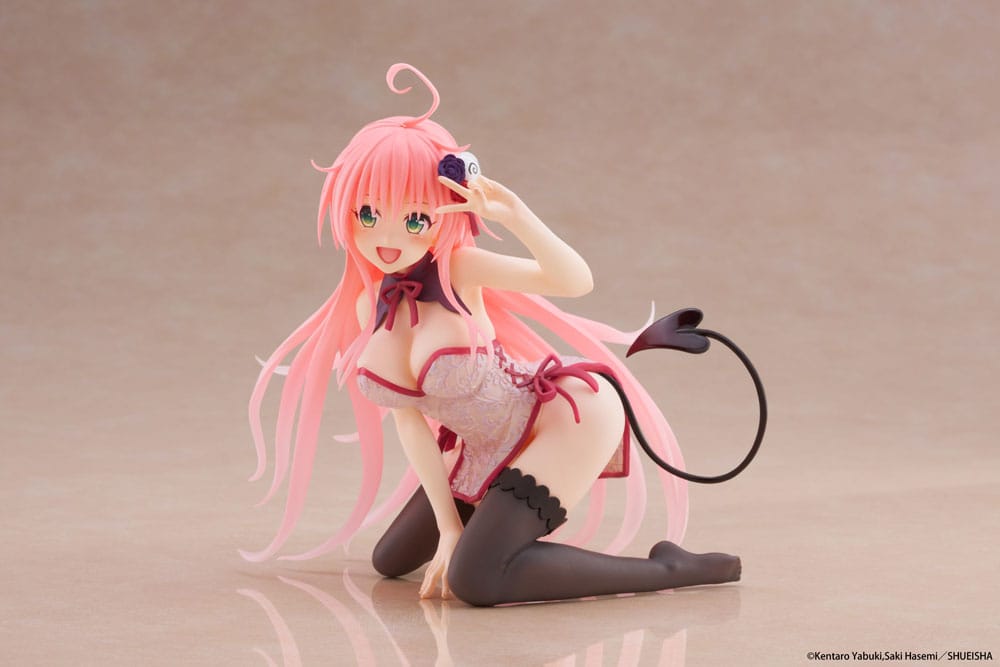 To Love-Ru Darkness PVC Statue Desktop Cute Figure Lala Chinese Dress Ver. 13 cm