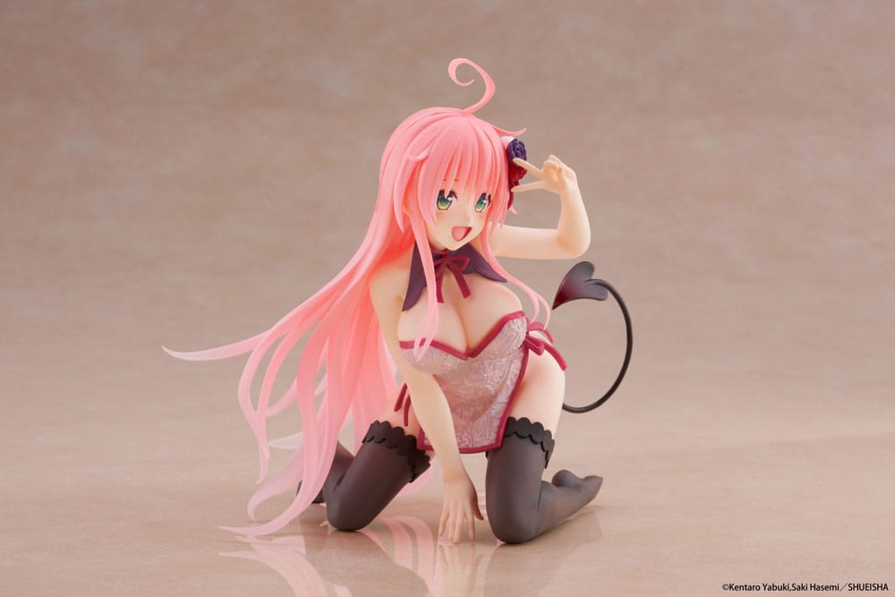 To Love-Ru Darkness PVC Statue Desktop Cute Figure Lala Chinese Dress Ver. 13 cm Statues