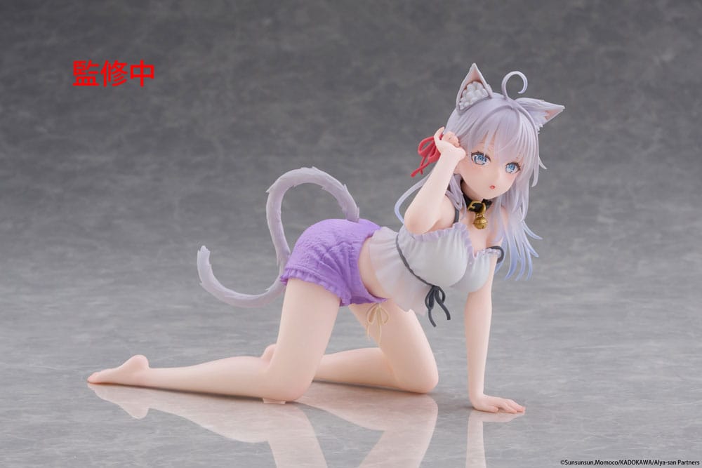 Alya Sometimes Hides Her Feelings in Russian PVC Statue Desktop Cute Figure Alya Cat Ear Roomwear Ver. 13 cm Statues