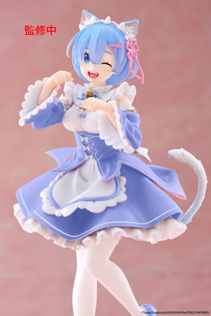 Re:Zero Starting Life in Another World Coreful PVC Statue Rem Cat Maid Ver. Renewal 18 cm Taito Prize