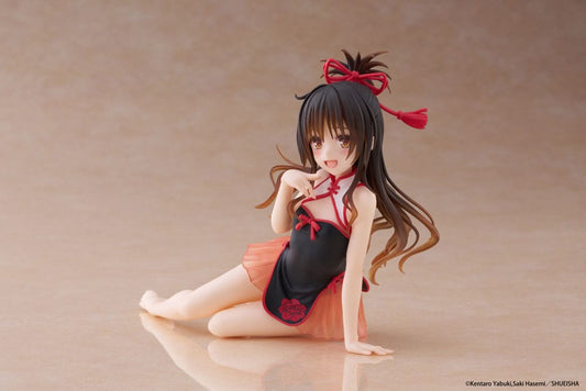 To Love-Ru Darkness PVC Statue Desktop Cute Figure Mikan Yuki Chinese Dress Ver. 13 cm