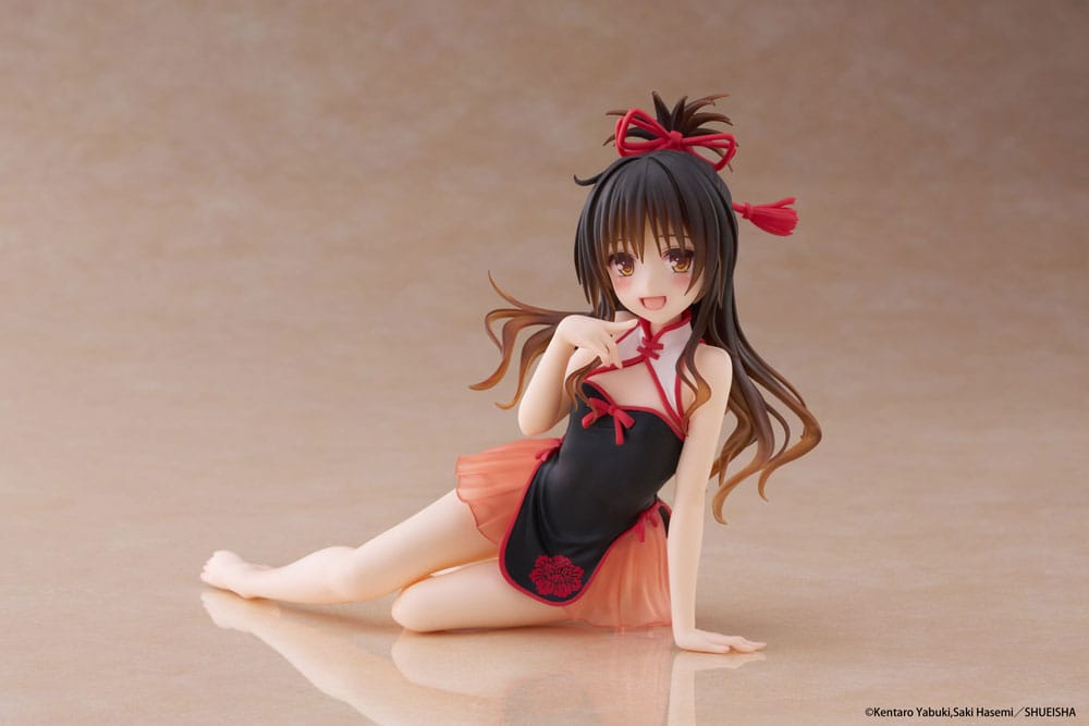 To Love-Ru Darkness PVC Statue Desktop Cute Figure Mikan Yuki Chinese Dress Ver. 13 cm Statues