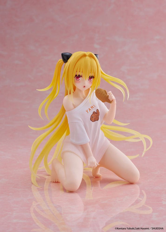 To Love-Ru Darkness PVC Statue Desktop Cute Figure Golden Darkness Roomwear Ver. 13 cm Statues