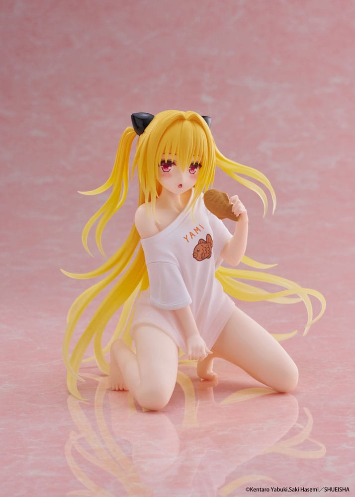 To Love-Ru Darkness PVC Statue Desktop Cute Figure Golden Darkness Roomwear Ver. 13 cm Taito Prize