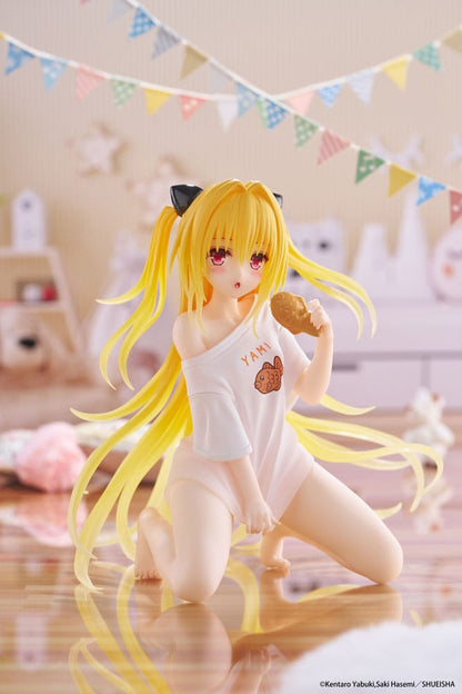 To Love-Ru Darkness PVC Statue Desktop Cute Figure Golden Darkness Roomwear Ver. 13 cm Taito Prize