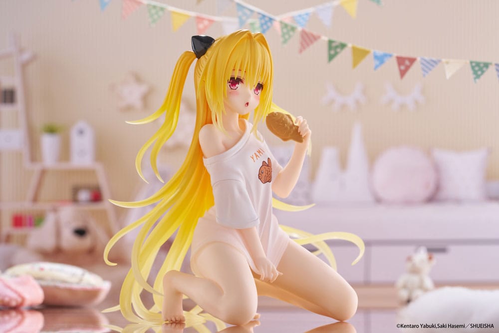 To Love-Ru Darkness PVC Statue Desktop Cute Figure Golden Darkness Roomwear Ver. 13 cm Taito Prize