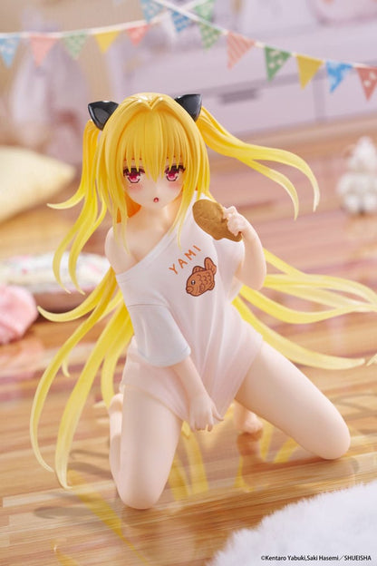 To Love-Ru Darkness PVC Statue Desktop Cute Figure Golden Darkness Roomwear Ver. 13 cm Statues