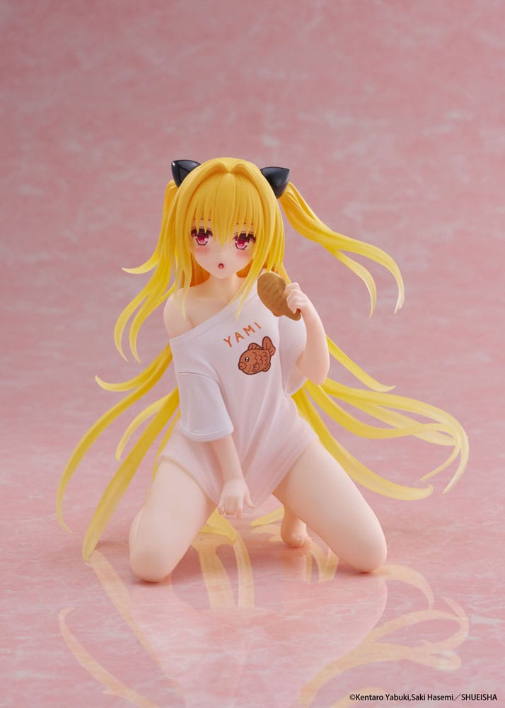 To Love-Ru Darkness PVC Statue Desktop Cute Figure Golden Darkness Roomwear Ver. 13 cm Taito Prize