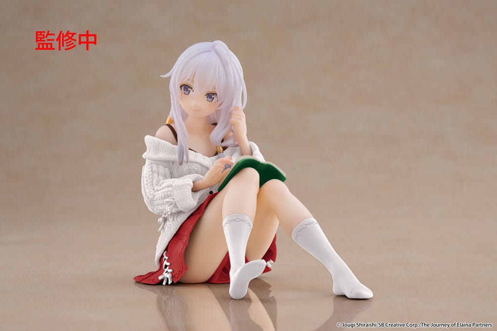 Wandering Witch: The Journey of Elaina PVC Statue Desktop Cute Figure Elaina Casual Clothes Ver. Renewal 13 cm Taito Prize