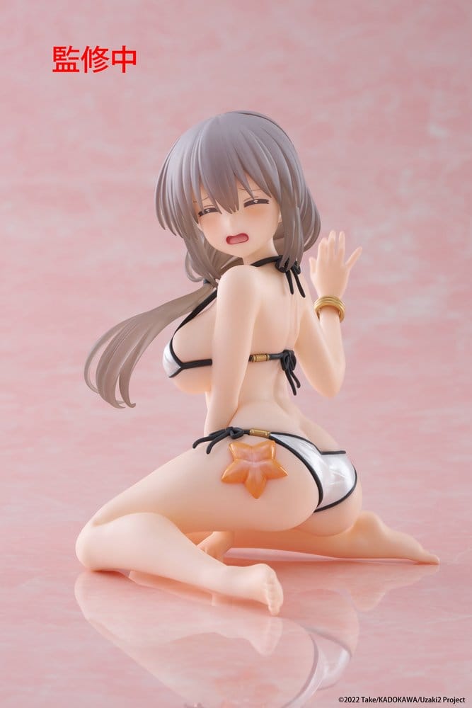 Uzaki-chan Wants to Hang Out! PVC Statue Desktop Cute Figure Tsuki Uzaki (Swimwear Ver.) 13 cm Taito Prize