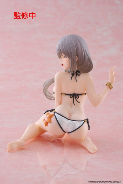 Uzaki-chan Wants to Hang Out! PVC Statue Desktop Cute Figure Tsuki Uzaki (Swimwear Ver.) 13 cm Taito Prize