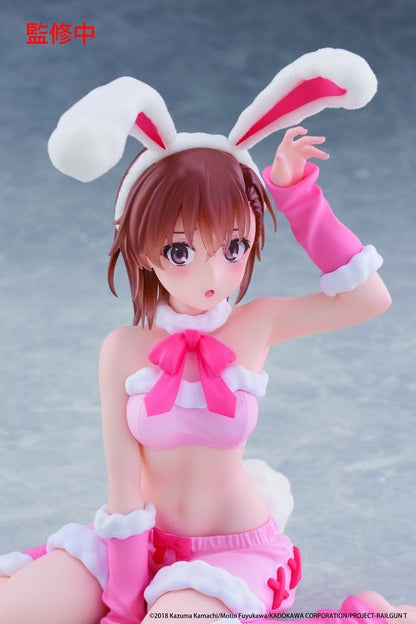 A Certain Scientific Railgun Moflock PVC Figure Mikoto Misaka (Fluffy Bunny Ver.) 13 cm