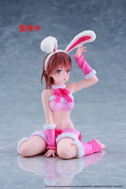 A Certain Scientific Railgun Moflock PVC Figure Mikoto Misaka (Fluffy Bunny Ver.) 13 cm