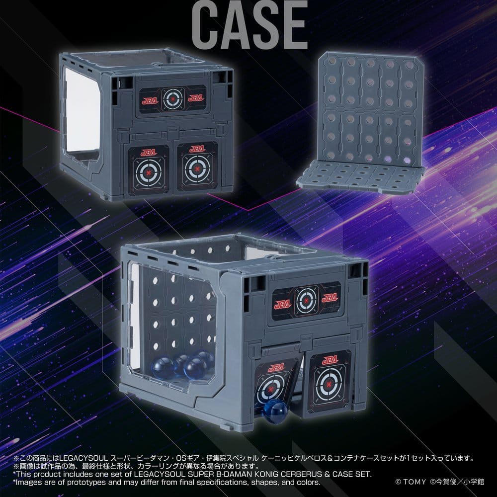 Legacysoul Super B-Daman Action Figure Konig Cerberus & Case Set Takara Tomy
