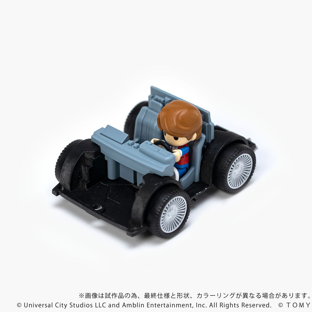 Back to the Future Q-Village Vehicle with mini-figures Time Machine 9 cm