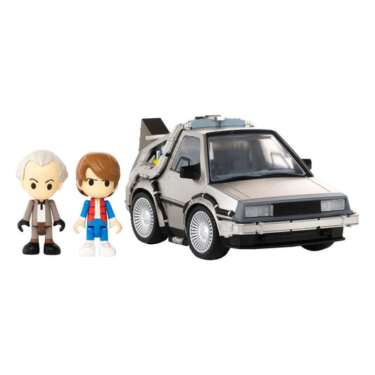 Back to the Future Q-Village Vehicle with mini-figures Time Machine 9 cm Action figures