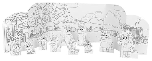 Bluey Colouring and Play World Set