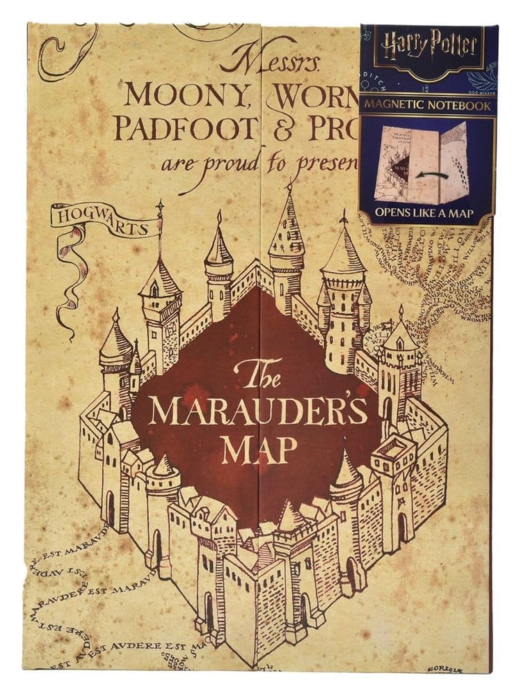 Harry Potter Notebook A5 Marauder's Map