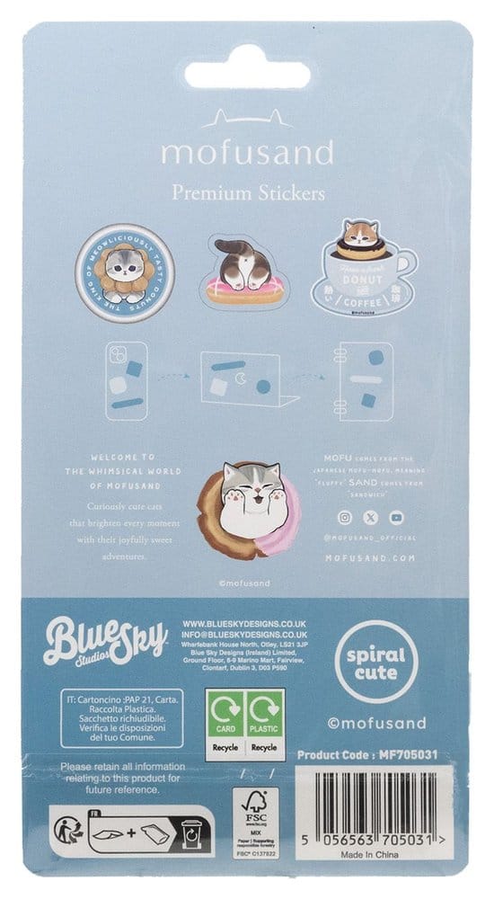 Mofusand Sticker Set Premium