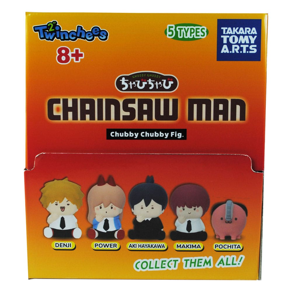 Chainsaw Man Twinchees Mini Figures Chubby Chubby 5 cm Display (24) Takara Tomy