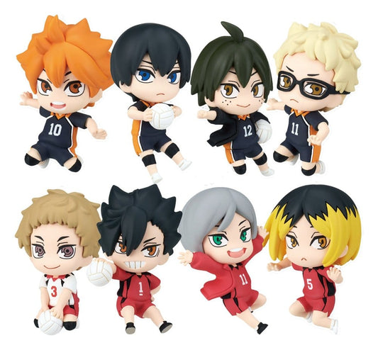 Haikyu!! Twinchees Dangler Mini Figures Defofig! 5 cm Blind Pack Display (24) Takara Tomy