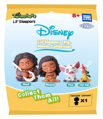 Moana Twinchees Mini Figures Lil' Sleepers 5 cm Blind Pack Display (24) Takara Tomy