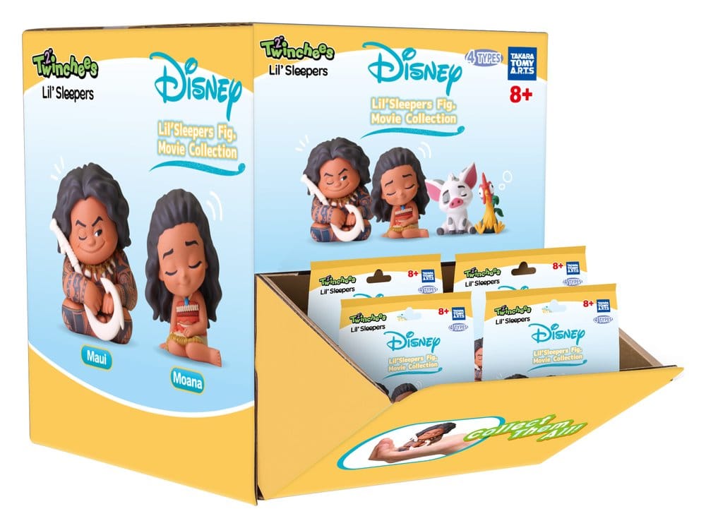 Moana Twinchees Mini Figures Lil' Sleepers 5 cm Blind Pack Display (24) Takara Tomy