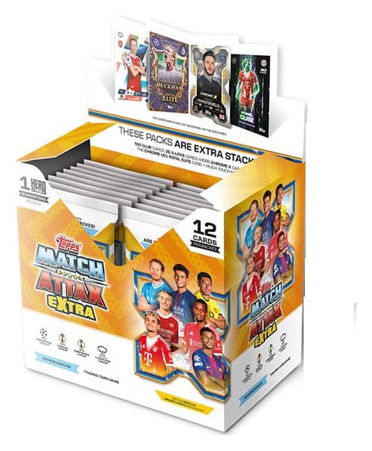 UEFA Champions League Match Attax Extra Trading Cards 2025/26 Booster Display (32) Topps/Merlin